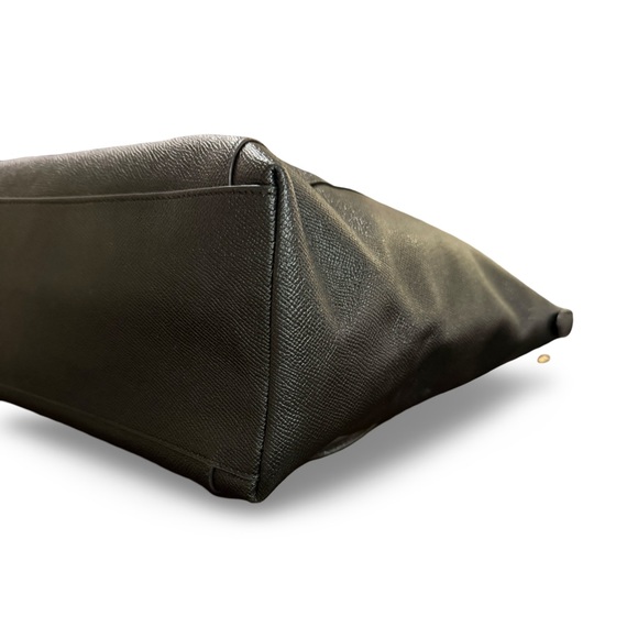 Coach Ava Tote Black Crossgrain Leather Gold Hardware Shoulder Bag F57526 - Picture 8 of 14